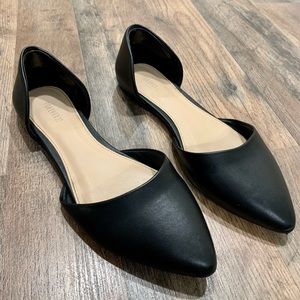 Forever21 Black Pointed Flats
